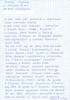 Notatka Andrzeja Majewskiego na temat jego życia i działalności artystycznej 