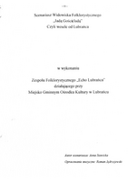 Scenariusz Widowiska Folklorystycznego "Jadą goście jadą"