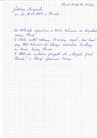 Notatka Jadwigi Muszyńskiej na temat jej życia i działalności artystycznej