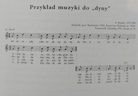 Przykład muzyki do "dyny" (nuty)