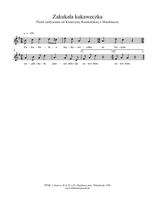 Zakukała kukaweczka