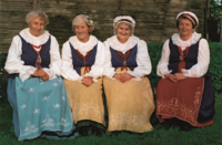 Śpiewaczki zespołu regionalnego "Kujawy" ze Sławska Wielkiego